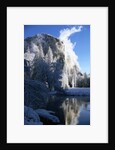 El Capitan and Merced River in Winter by Anonymous