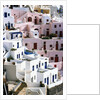 Hillside Buildings on Santorini by Anonymous