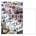 Hillside Buildings on Santorini by Anonymous