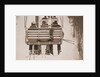 Skiers Riding Chair Lift by Anonymous