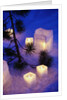 Candles Sitting on Snow by Tree by Anonymous