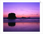 Rock Silhouetted at Twilight by Anonymous