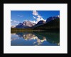 Mountains Reflecting in Lake by Anonymous