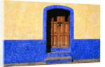 Door in Yellow and Blue House by Anonymous
