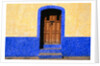 Door in Yellow and Blue House by Anonymous