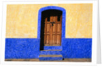Door in Yellow and Blue House by Anonymous