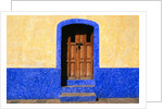 Door in Yellow and Blue House by Anonymous