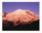 Snowcapped Mount Rainier with Twilight Glow by Anonymous