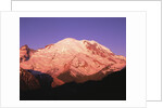 Snowcapped Mount Rainier with Twilight Glow by Anonymous