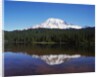 Lake Reflecting Mount Rainier by Anonymous