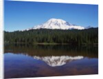 Lake Reflecting Mount Rainier by Anonymous