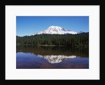 Lake Reflecting Mount Rainier by Anonymous