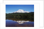Lake Reflecting Mount Rainier by Anonymous