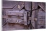 Chains and Lock on Weathered Barn Door by Anonymous