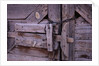 Chains and Lock on Weathered Barn Door by Anonymous