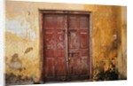 Wooden Door in Worn Wall by Anonymous