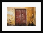 Wooden Door in Worn Wall by Anonymous