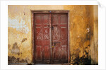 Wooden Door in Worn Wall by Anonymous