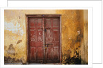 Wooden Door in Worn Wall by Anonymous