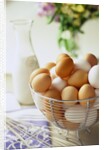Eggs in a Metal Basket by Anonymous