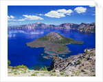 Wizard Island in Crater Lake by Anonymous