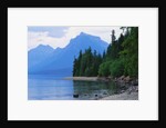 Mountains and Lake McDonald Shoreline by Anonymous