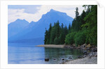 Mountains and Lake McDonald Shoreline by Anonymous