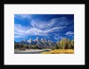 Cirrus Clouds over Teton Range and Snake River by Anonymous