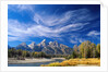 Cirrus Clouds over Teton Range and Snake River by Anonymous