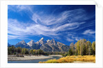 Cirrus Clouds over Teton Range and Snake River by Anonymous