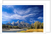 Cirrus Clouds over Teton Range and Snake River by Anonymous