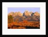 A Farm and the Teton Range by Anonymous