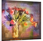 Vase of Tulips and Text by Anonymous