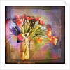 Vase of Tulips and Text by Anonymous