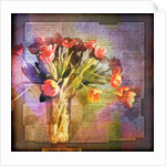 Vase of Tulips and Text by Anonymous