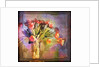Vase of Tulips and Text by Anonymous