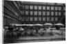 Raining on Cafe in Plaza Mayor by Corbis