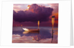 Cumulus Cloud, Rowboat, and Paddles by Anonymous