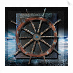 World Map and Ship's Wheel by Anonymous