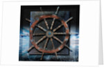 World Map and Ship's Wheel by Anonymous
