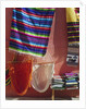 Hammocks and Serapes on Display in Market by Anonymous