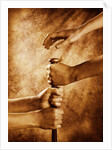 Hands on Baseball Bat by Anonymous