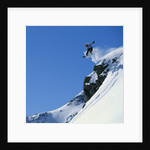 Snowboarder Performing Jump by Anonymous