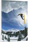 Snowboarder Performing Jump by Anonymous