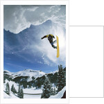 Snowboarder Performing Jump by Anonymous