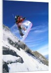 Snowboarder Performing Jump by Anonymous
