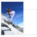 Snowboarder Performing Jump by Anonymous