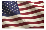 Closeup of American Flag by Anonymous