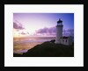 Lighthouse by Beach at Sunset by Anonymous
