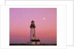 Lighthouse by Beach at Dusk by Anonymous